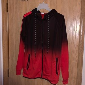 Athletic Fitted Zip-up Hoodie